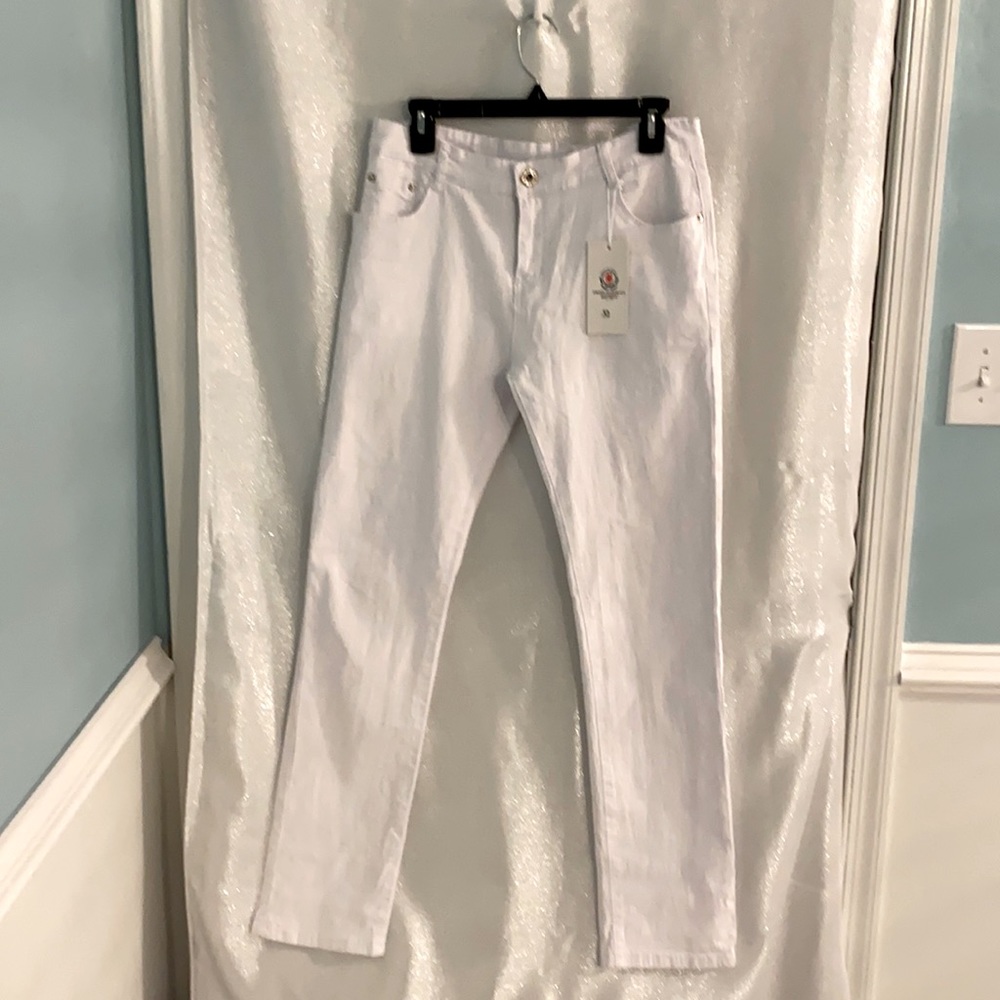 Men’s new white stretch jeans